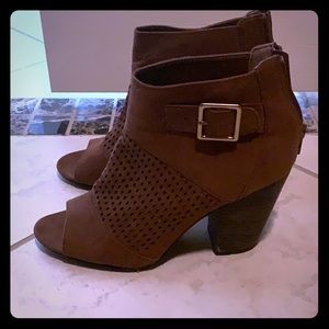 Brown ankle booties